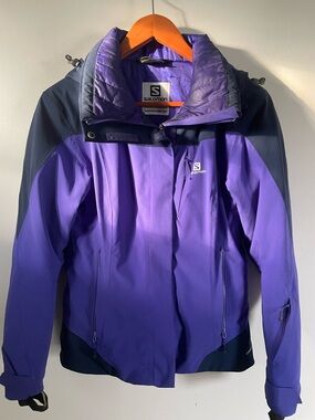 Salomon Purple and Navy Ski Jacket